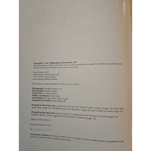 Cookie Dough Fun Cookbook Vintage 1997 Cooking with Kids Recipes Book Retro Vtg - Picture 6 of 10